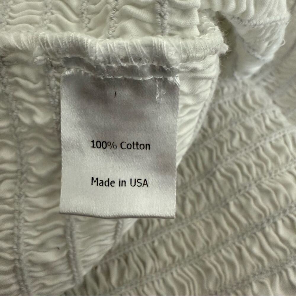 La Ligne Smocked Puff Sleeve Top Sz S - Picture 8 of 8